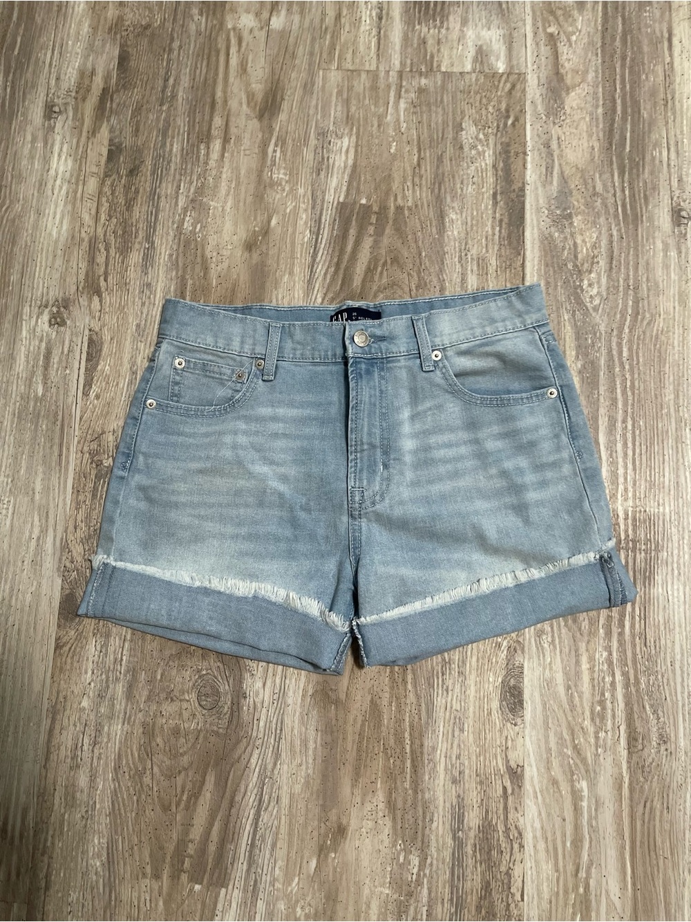 GAP Light Wash Cuffed Women's Denim Shorts